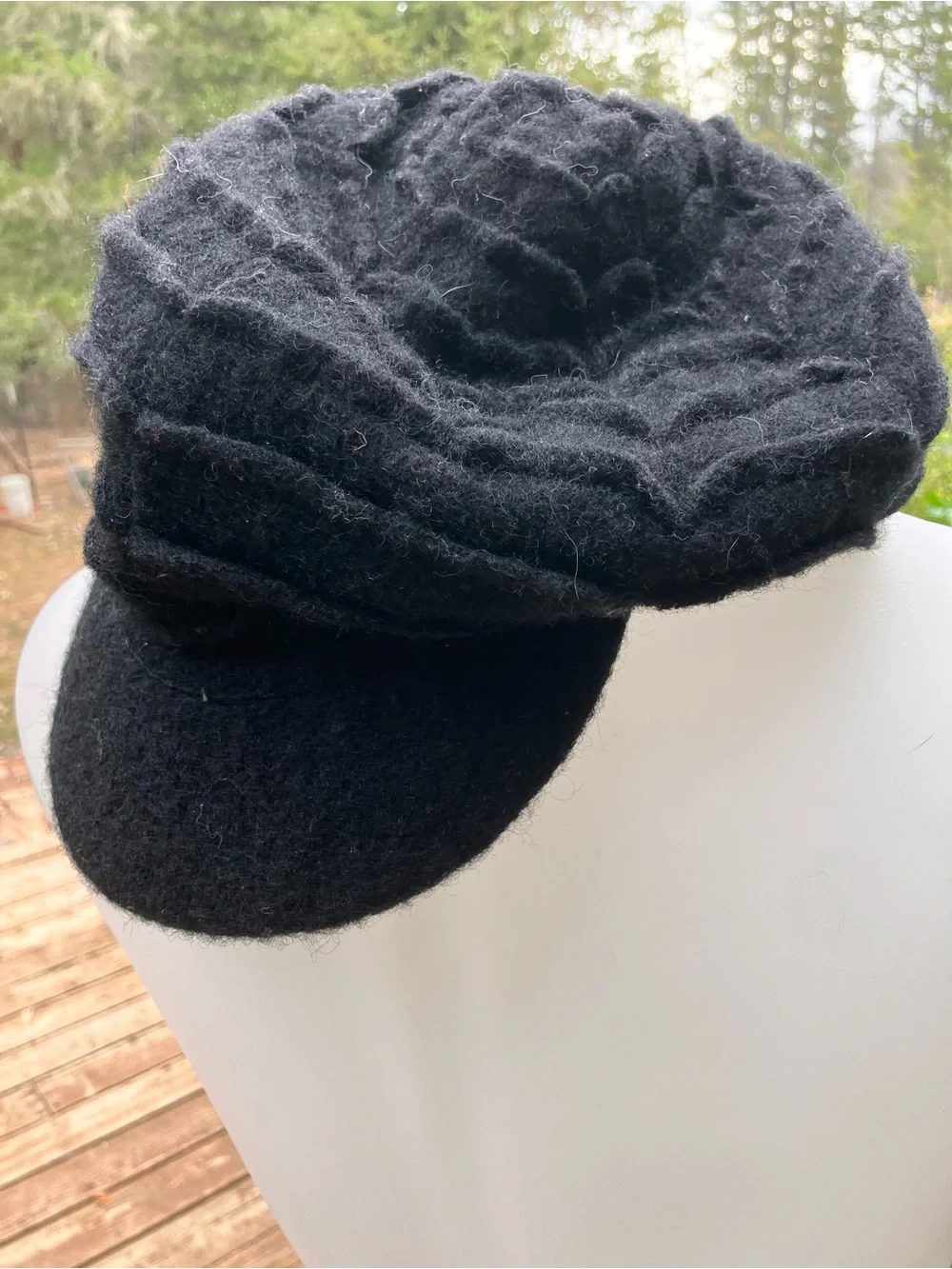 Wool blend cap made in Italy